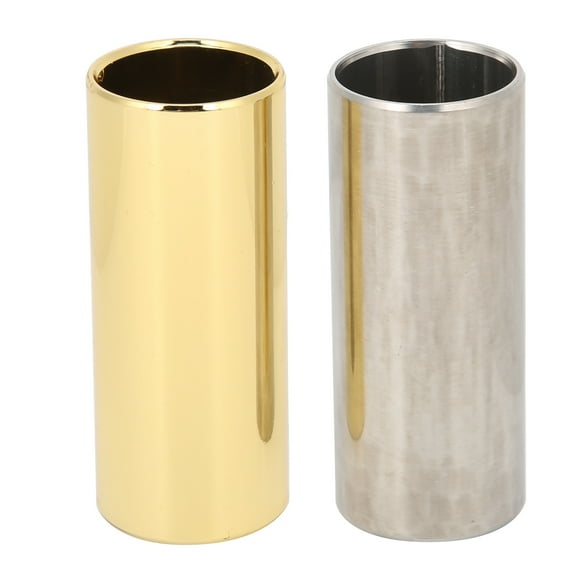 Finger Slide, Metal Guitar Slide 2Pcs For Ukulele For Electric Bass M02232