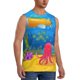 thumbnail image 2 of Balery Submarine And Landscape Camisetas sin mangas para hombre, absorbe la humedad y protege contra el mal olor.-Large, 2 of 7