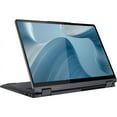 thumbnail image 2 of Lenovo IdeaPad Flex 5 2-in-1 Laptop, 14 inch WUXGA Multi-Touch Display, Intel Core i3-1215U, 8GB RAM, 1TB SSD, Fingerprint Reader, Backlit KB, Windows 11 Home, Storm Grey with Accessories, 2 of 7