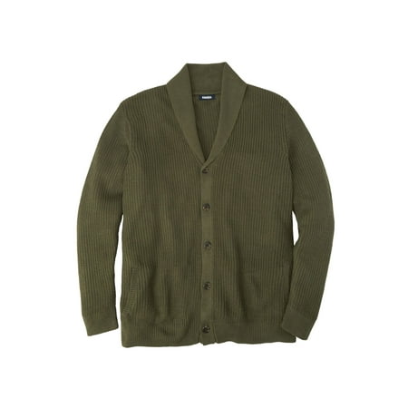 Big Tall Sweater Vests - Kingsize Men's Big & Tall Shaker Knit Shawl-collar Cardigan Sweater