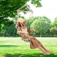 thumbnail image 6 of Hanging Chair with Pillow & Arms-Green Plaid, 6 of 7