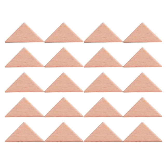 Miangastore 20pcs Geometric Building Blocks Single Grain Building Block Kids Building Blocks Toys (Big Triangle)