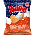 thumbnail image 1 of Ruffles croustilles assaisonnées Cheddar et crème sure, 1 of 9