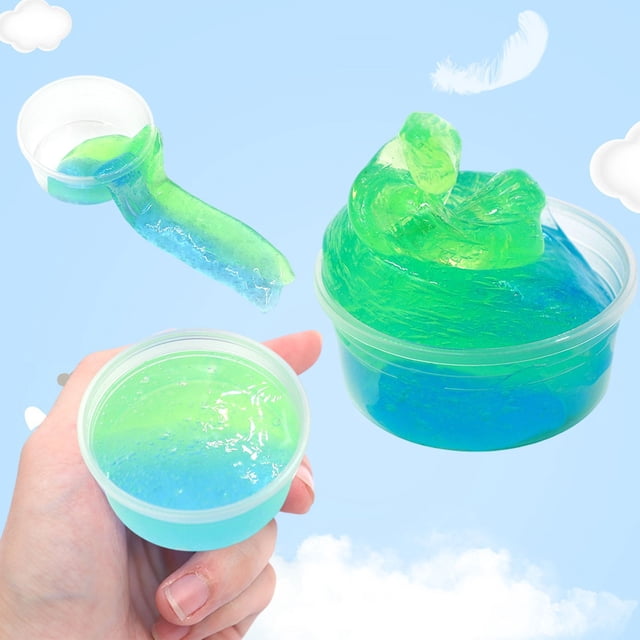 Squishy Toys,Slow Rising Stress Relief Fidget Toy Squeeze Toys,Crystal Slimes Clays Kit DIY Noodles Pulling Toy Fruit Scented Modeling Clays for Kids Creatives Arts Crafts Sensory Toys for Girls Boys