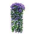 thumbnail image 2 of kkbbma Clearance under $5 Artificial Fake Hanging Flowers Plants for Outdoor Decor Faux Silk Morning Glory Flowers Trailing Vines UV Resistant Hanging Plants for Home Porch Patio Garden Planter Decor, 2 of 5