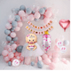 thumbnail image 5 of Baby Shower Niña Decoraciones Globos, Rosa, 5 of 5