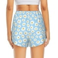 thumbnail image 4 of Goofa Floral Daisy Printed Women 2 in 1 Running Shorts,Quick Dry Athletic Workout Shorts,High Waisted Athletic Shorts with Liner Pockets-Medium, 4 of 9