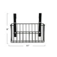 thumbnail image 2 of Household Essentials Over the Door Cut Out Metal Basket, Black, 2 of 8