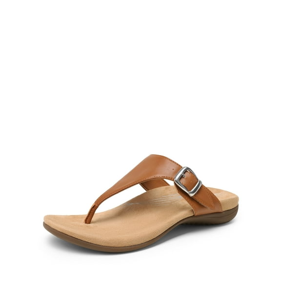 DREAM PAIRS Flip Flops for Women Buckle 3D Arch Support Orthotic Soft Comfortable Summer Slip On Thong Sandals