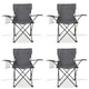 thumbnail image 1 of Sillas Plegables para Camping Pesca Playa y Exteriores de Lona Impermebale con Porta Vaso Ligera - Sillas para Exterior Ergonomica con Estructura de Acero y Funda Transportadora Set 4 Sillas, 1 of 6