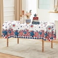 thumbnail image 2 of 4th of July Tablecloth Oval 60x84 Inch, Patriotic Fourth of July Tablecloth Oval 4th of July Table Cloth for Party Dinner Decor, 2 of 6