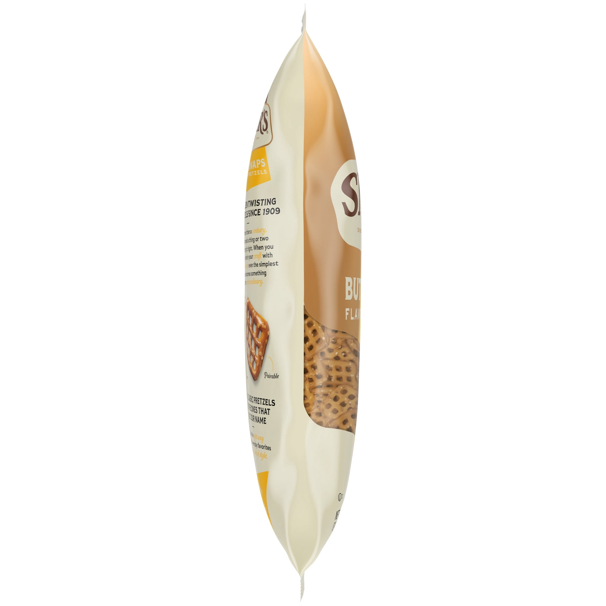 (3 pack) Snyder's of Hanover Butter Snaps Pretzels, 12 oz Bag