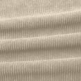 thumbnail image 4 of Beige Sweatpants Women's Solid Color Corduroy Drawstring Elastic Tie Casual Loose Pants, 4 of 5
