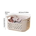 thumbnail image 2 of Versatile Home Textile Storage For Laundry Clothes Organization Stylish Hollow Design Laundry For Bedroom Bathroom Kitchen With Functional PP Material, 2 of 8