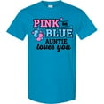 thumbnail image 3 of Inktastic Pink or Blue Auntie Loves You T-Shirt, 3 of 5
