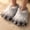 Gray, variant on Cute Fuzzy Animal Paw Slippers for Adults Women and Men Fluffy Monster Claw House Shoes Soft Tiger Feet Indoor Footwear for Halloween Costume Cosplay and Home Relaxation 7-8