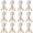 12Pack, variant on Wood Baseball Stand Holder for Baseball Display, Tabletop Sports Ball Rack