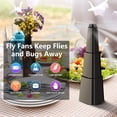 thumbnail image 2 of Fly Fans for Tables, Fly Repellent Fan for Indoor/Outdoor, Food Fans to Keep Flies Away for Party, BBQ, Home, Picnics, Travel, Portable and Easy Use 6 Pack (Black), 2 of 5