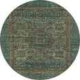 thumbnail image 1 of Ahgly Company Machine Washable Indoor Round Abstract Camouflage Green Area Rugs, 6' Round, 1 of 7
