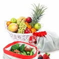 thumbnail image 4 of 5 Pcs Sac en Filet pour Légumes et Fruits Pochette à Cordon pour Pommes de Terre Filet de Rangement Lavable Réutilisable Pliable pour Jouets, 4 of 9
