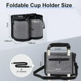thumbnail image 3 of Travel  Luggage Cup Holder for Suitcases Free Hands, Travel Accessories, Carry on Beverage Cup Holder Attachment, Luggage Cup Caddy Gifts for Flight Attendants, Business, Travelers, Gray, 3 of 19