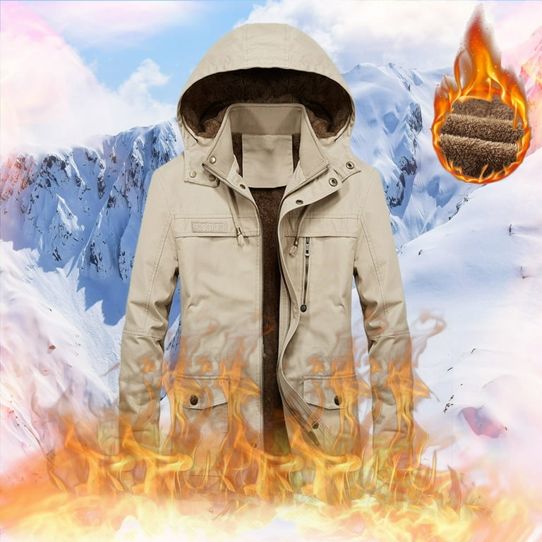 Mens khaki winter jacket sales