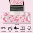 thumbnail image 2 of Kawaii Gaming Mouse Pad for Desk, Extended Large Cat Strawberry Milk Mouse Pad, Pink Mousepad XL, Cute Mouse Pad Anime, Long Big Mouse Mat, Kawaii Strawberry Decor Stuff Accessories, 31.5 X 11.8 Inch, 2 of 5