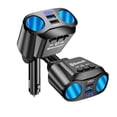 thumbnail image 2 of Cargador de coche, carga ultrarrápida, reproductor MP3 Bluetooth, uno a tres encendedores, 2 of 4