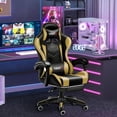 thumbnail image 2 of Silla Gamer Ergonómica Reclinable GX2000 con Reposapiés, Cuero Sintético, Ajustable, Ocre, 2 of 8