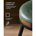 thumbnail image 5 of VASAGLE EKHO Colección - Juego de 2 Taburetes de Bar, Sillas Giratorias de Barra con Respaldo, Altura 76 cm, Cuero Sintético con Costuras, Moderno Siglo Medio, Negro Tinta MLBC889B01, 5 of 5