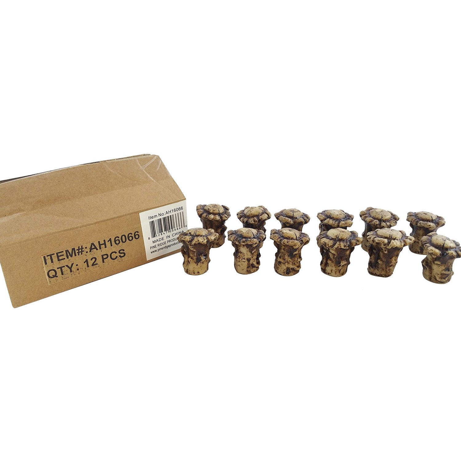 Pine Ridge Antler Drawer Cabinet Knobs Pack Of 12 Knob Pulls