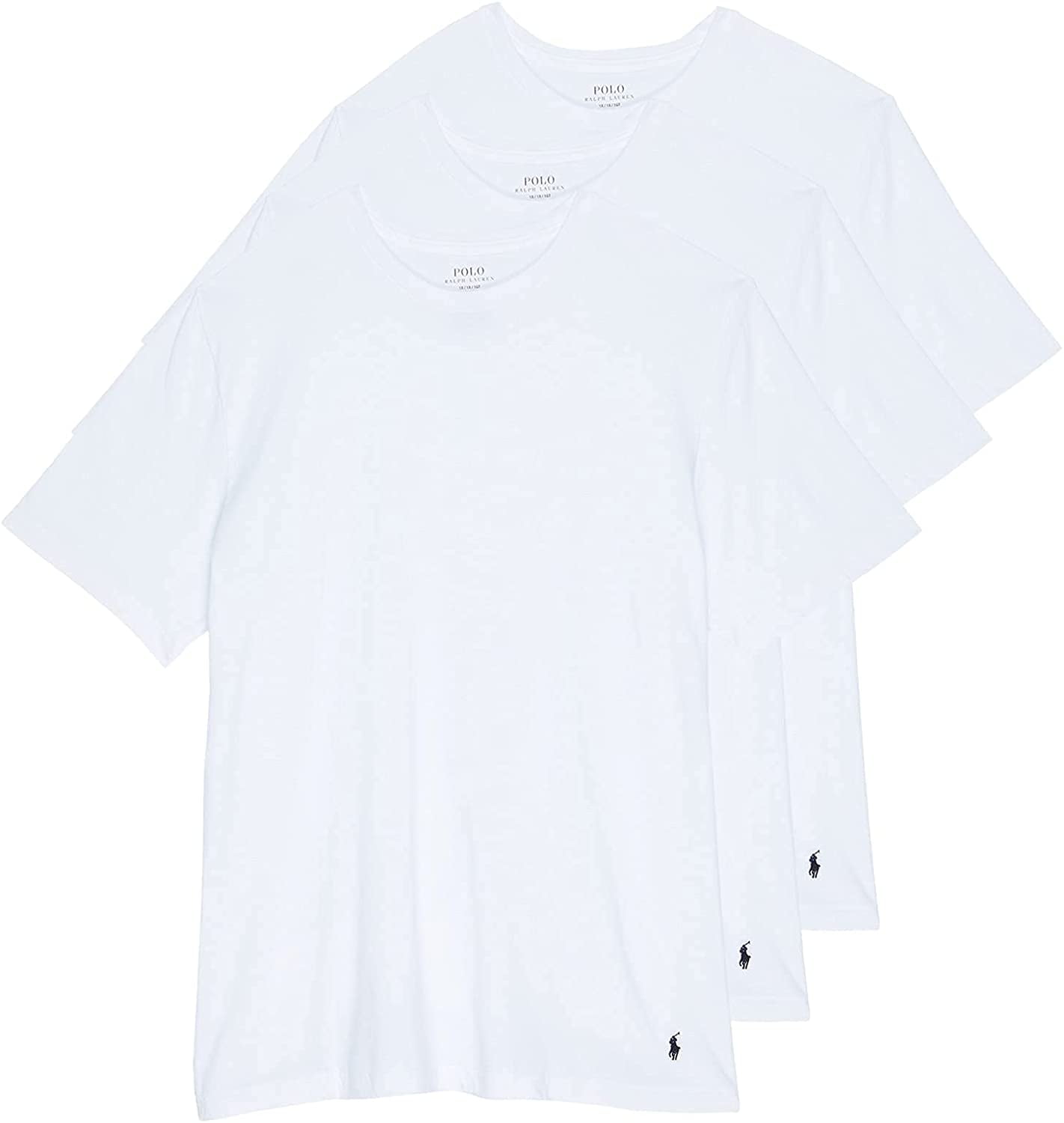 Polo Ralph Lauren 3-Pack Big Crew T-Shirt 4X-Large Big White 