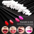 thumbnail image 5 of Pinceles desechables para labios Pincel de maquillaje Aplicadores de brillo labial Varitas de lápiz labial Kits de herramientas Aplicadores de brillo labial Varitas de prueba (negro) 300 piezas Namotu WRLF-381, 5 of 5
