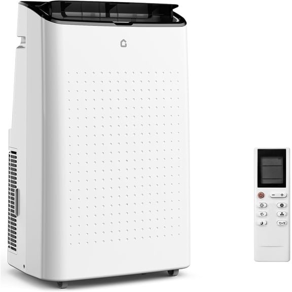 Garvee 14000 BTU Portable Air Conditioner, 3-In-1 AC Unit with Cooling, Fan & Dehumidifier, for Rooms Up to 750 Sq.Ft, Includes Remote Control, Sleep Mode, Auto Swing & 24H Timer