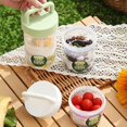 thumbnail image 3 of Keep Fit Salad Meal Cup, Single/Double Layered Salad Container for Lunch, Portable Fruit and Vegetable Salad Cups Container with Fork & Salad Dressing Holder, 3 of 7
