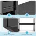 thumbnail image 5 of Patiojoy Computer Desk w/ Keyboard Tray Large Drawer Home Office Desk w/ Adjustable Shelf & Cable Hole Study Desk, 5 of 9