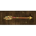 thumbnail image 2 of Pela Studio 14x8 Black Ornate Wood Framed with Double Matting Museum Art Print Titled - Beautiful Arrows III on Wood No Words, 2 of 4