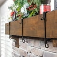 thumbnail image 6 of Fireplace Stocking and Garland Hanger, Heavy Duty 2 in 1 Mantle Stocking Hangers Fits 0.5"To 5.9", Adjustable No Slip No Hardware Required Two in One Christmas Hooks Decoration, 6 of 7