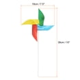 thumbnail image 2 of 50pcs Windmills for the Yard Garden 15 Inch x 7.5 Inch 4 Leaves, Iridescent, 2 of 6