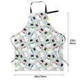 thumbnail image 5 of Lsque Colorful Hat Snowman Waterproof Apron Chef Aprons for Men Heavy Duty Chemical Work Apron Extra Long Grilling Aprons with Adjustable Bib Apron, 5 of 9
