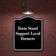 thumbnail image 2 of Farm Stand Support Local Farmers BLACK Aluminum Composite Sign 20''x24'', 2 of 9