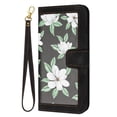 thumbnail image 2 of Leather For Samsung Galaxy S26 Plus 5G 6.7-inch Floral  Printed Wallet Case, With Card Holder,Wristband,Magnetic Clasp Kickstand Folio Cover,Black,For Galaxy S26 Plus 5G, 2 of 8