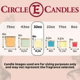 thumbnail image 2 of Circle E Candles, Creme Brulee Scent, Medium Size Jar Candle, 32oz, 2 Wicks, 2 of 7