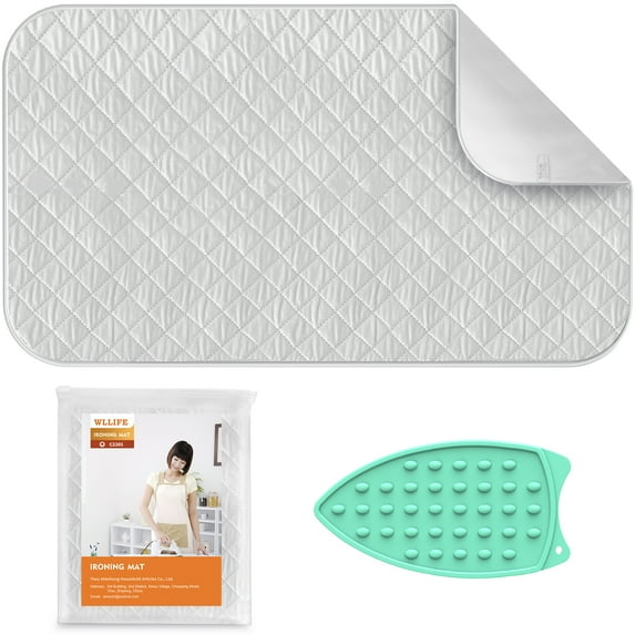 EGWON Ironing Pad,Upgraded Thick Portable Travel Ironing Mat Ironing Blanket-19.2 x 33.2 inch