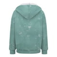 thumbnail image 6 of Gibobby Women's Color Block Zip Up Hoodie Sweatshirt Casual Long Sleeve Jacket Sweater with Pockets(M,Mint Green), 6 of 6