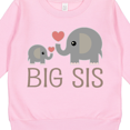 thumbnail image 3 of Inktastic Big Sis Elephant Toddler Sweatshirt, 3 of 4