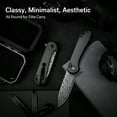 thumbnail image 3 of CIVIVI Elementum II Pocket Folding Knife, 2.96" Damascus Blade Utility Knife with Deep Carry Pocket Clip C18062PB-DS1, 3 of 8