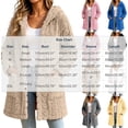 thumbnail image 2 of KICILVS Womens Fleece Coat Hooded Open Front Fuzzy Sherpa Cardigan Jacket Long Sleeve Winter Warm Outerwear with Pockets, 2 of 8