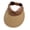 Khaki, variant on Women's Straw Woven Empty Top Sun Hat, Fashionable Cycling Visor Hat for Summer Outdoor Activities, Cute Gift(One Size,Black)