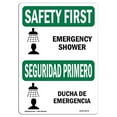 thumbnail image 1 of SignMission OS-SF-A-1218-L-10774 Premier Signe de Sécurité de 12 x 18 Po - Douche d'Urgence Bilingue, 1 of 1